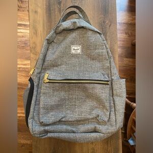 Herschel Supply Company Nova Crosshatch Gray Backpack EUC